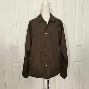 EMPIRE Men's Brown-Green Windbreaker Jacket, Size Medium